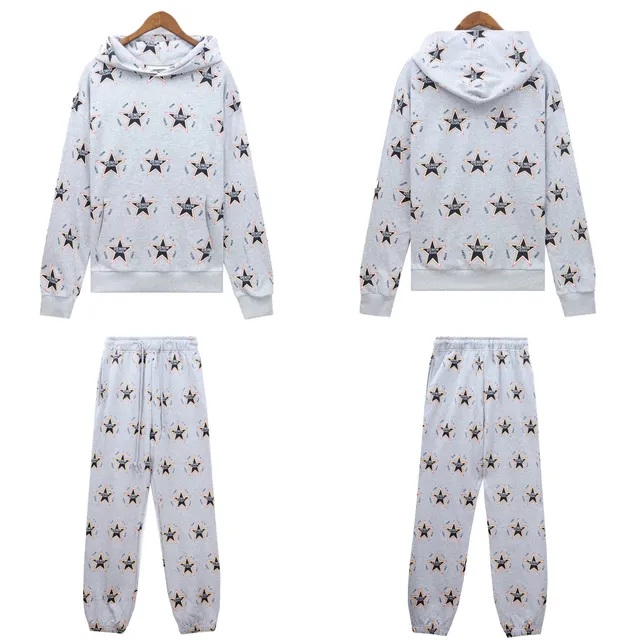 Denim Tears Star Print Hoodie and Joggers Set All-Over Star Logo