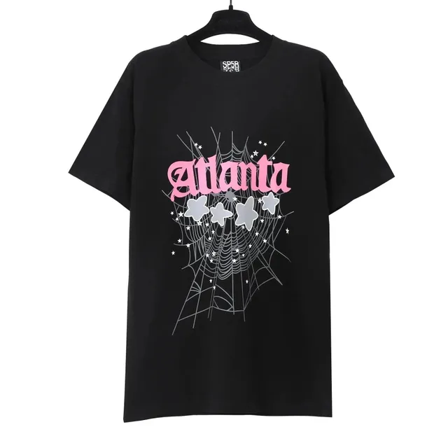 Sp5der Atlanta Graphic Tee Spiderweb Star Print