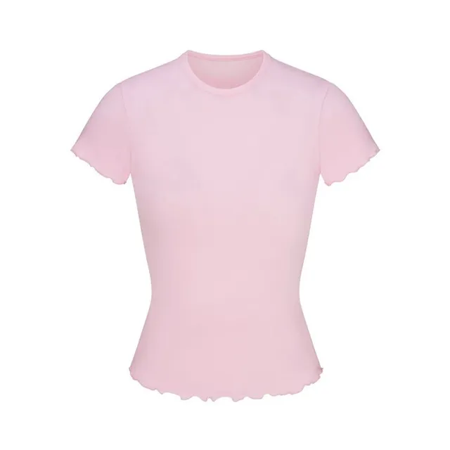 粉色短袖