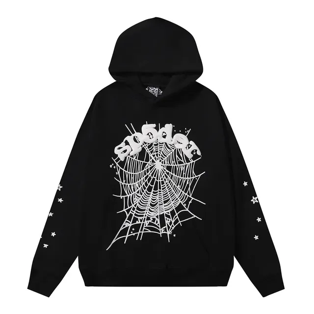 Sp5der Hoodie Spiderweb Print
