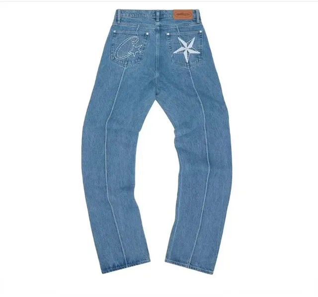 Corteiz Straight Fit Jeans Star Embroidery