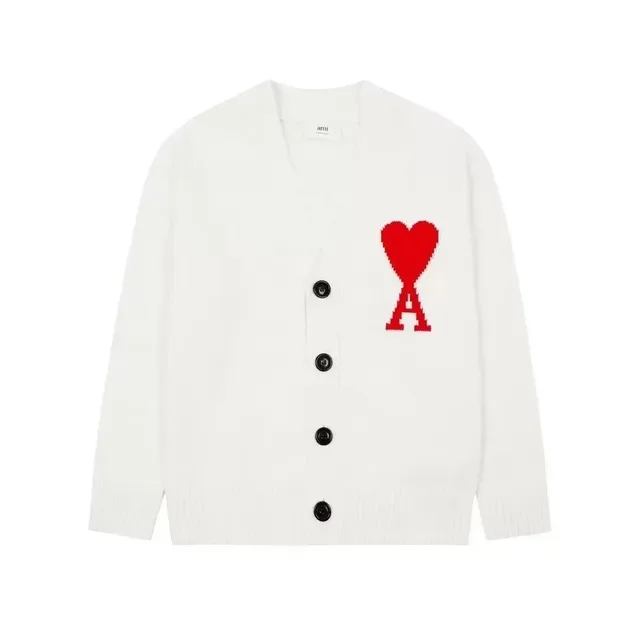 AMI Paris Cardigan Heart Logo