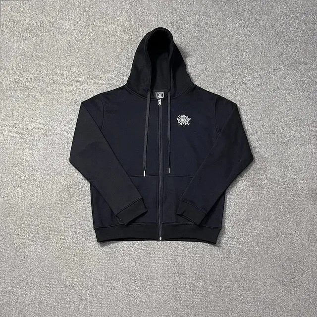 206黑色小刺绣拉链外套