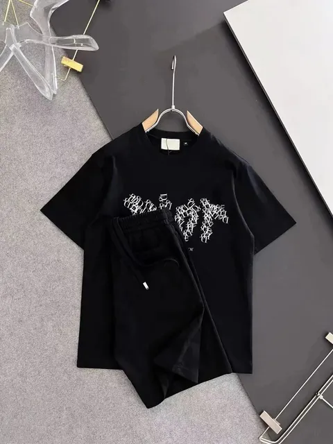 Dior T-Shirt and Joggers Set Oblique Logo Print