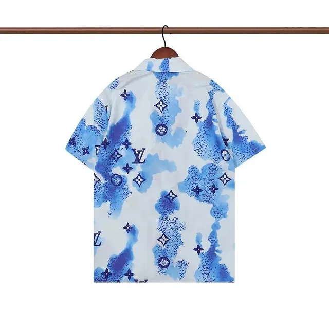 Louis Vuitton Short-Sleeve Shirt Monogram Watercolor Print