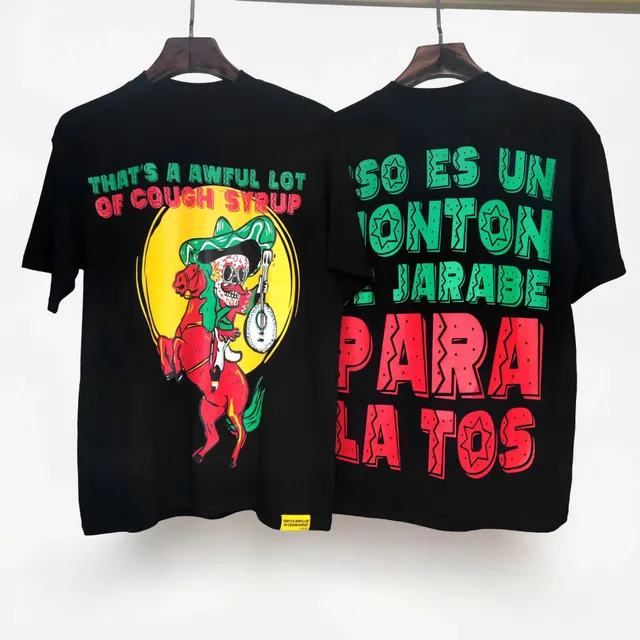 Graphic T-Shirt Cough Syrup Skull Rider