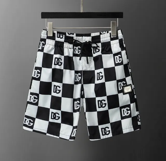 Dolce & Gabbana Checkered Logo Shorts DG Monogram Chessboard