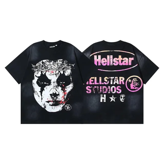 Hellstar Graphic Tee Crown of Thorns Skull Print