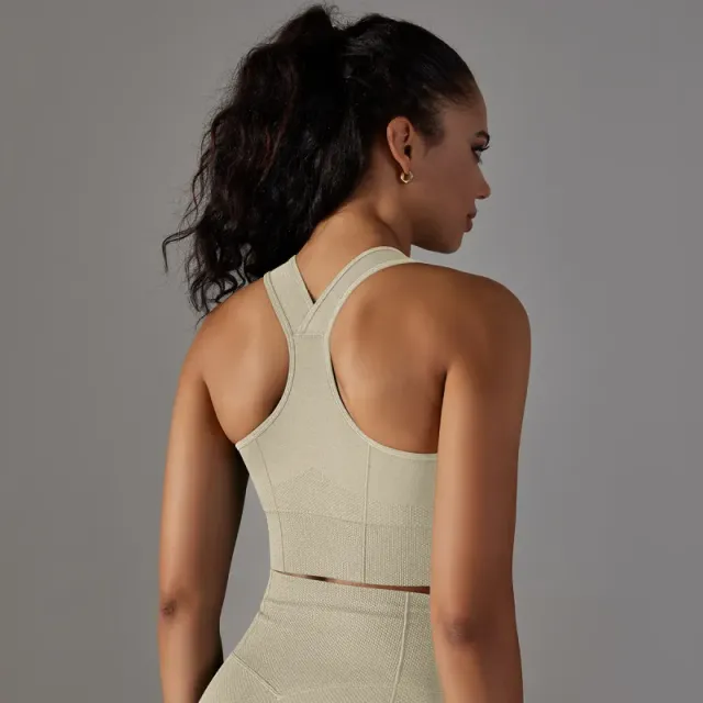 6621 elastic bra-light gray