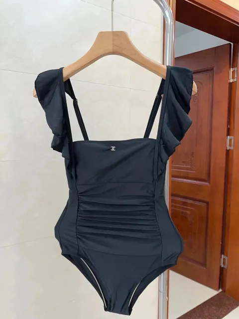Chanel Ruffled One-Piece Swimsuit