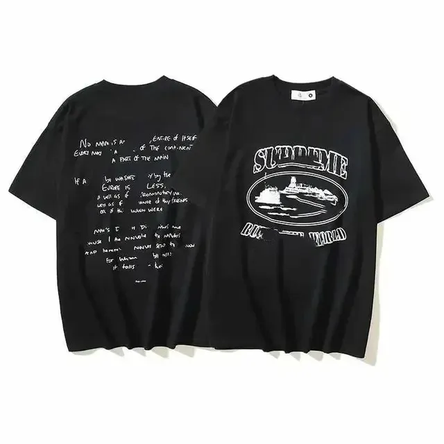 Supreme Box Logo Tee Rip World Print