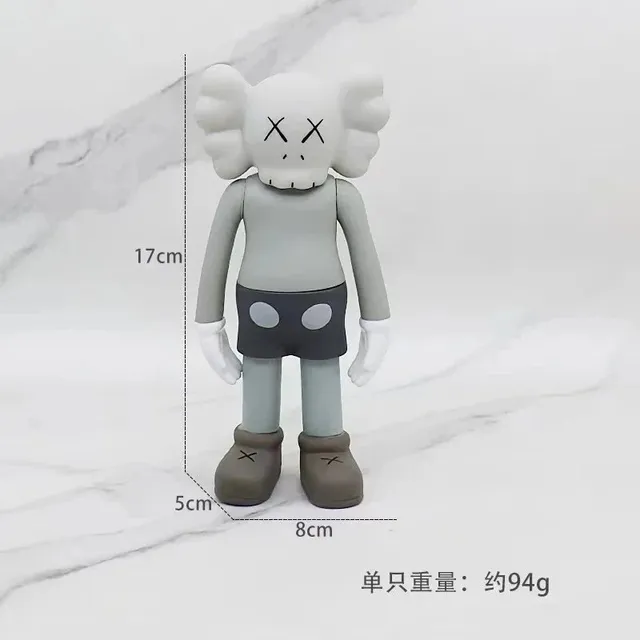 KAWS Companion Figure Grey with White Accents