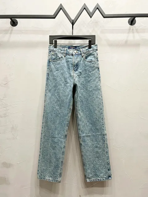 Louis Vuitton Monogram Denim Jeans Acid Wash