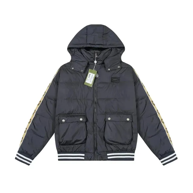 Gucci Puffer Jacket GG Web Stripe Sleeve