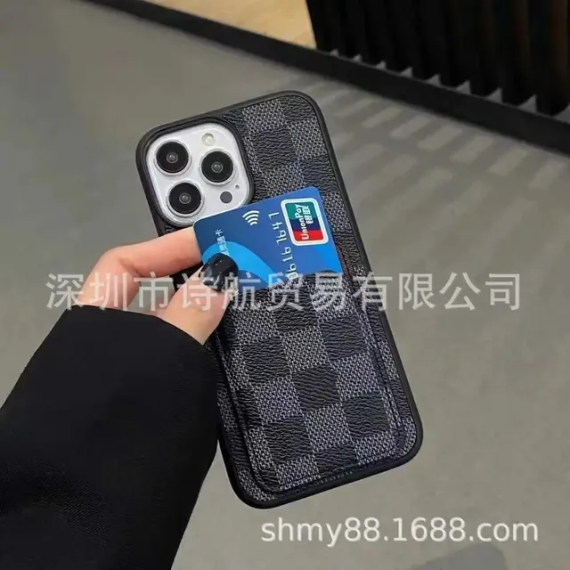Louis Vuitton Phone Case with Card Holder Damier Graphite