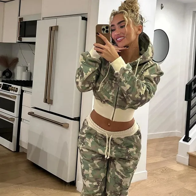 Fear of God Essentials Cropped Hoodie and Joggers Set