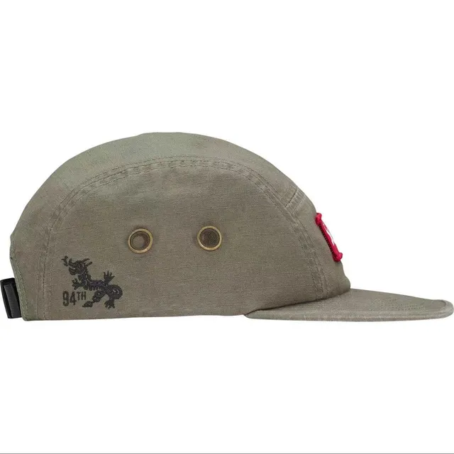 H046 Dragon Embroidered Hat Green