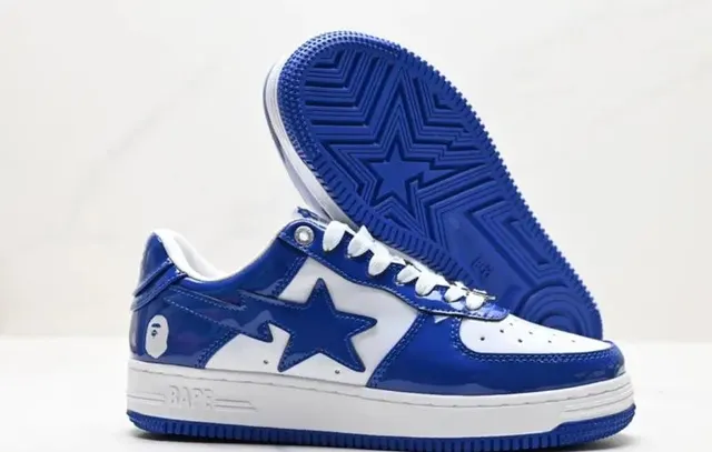 BAPE Shark Sneaker Royal Blue Patent