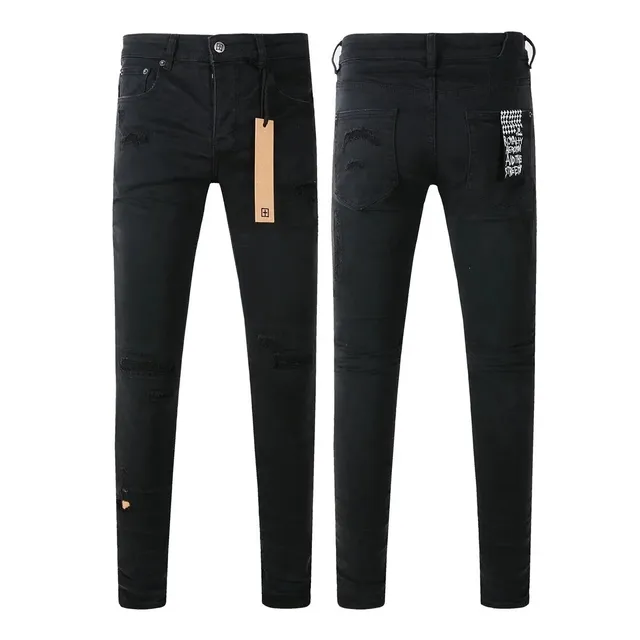 Ksubi Distressed Slim Fit Jeans Ripped Black