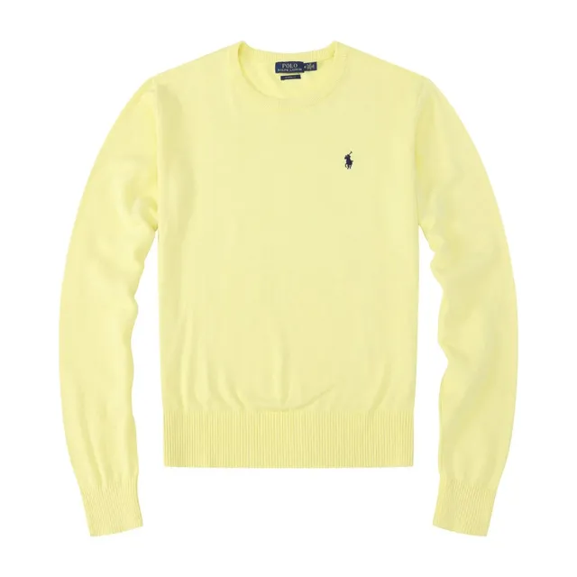 Polo Ralph Lauren Classic Fit Crewneck Sweater Solid Yellow