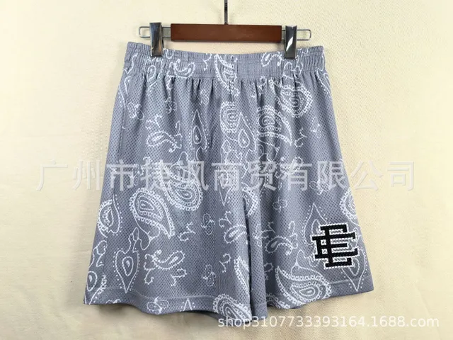 Eric Emanuel Mesh Shorts Paisley Print