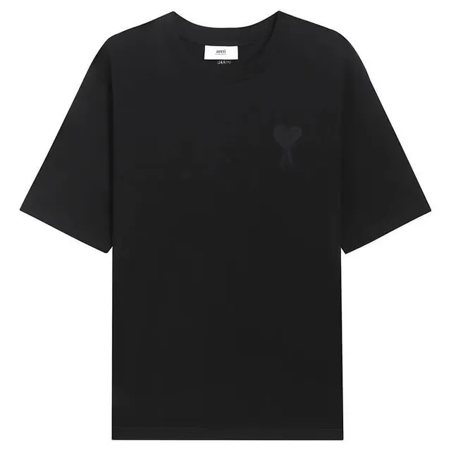 AMI Paris Cotton T-Shirt Heart Logo