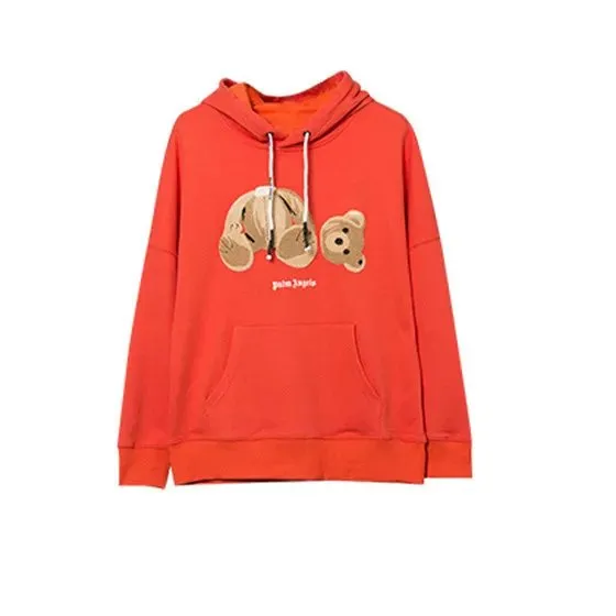 Palm Angels Hoodie Bear Graphic