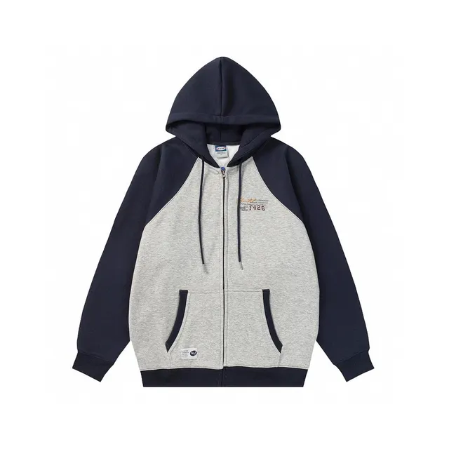Nike Zip-Up Hoodie Two-Tone Raglan