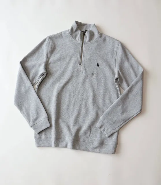 Polo Ralph Lauren Quarter-Zip Pullover Heather Grey