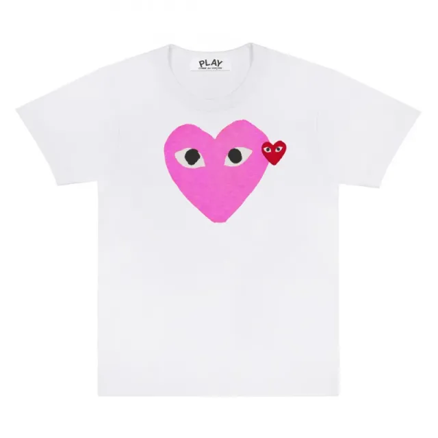 White pink heart
