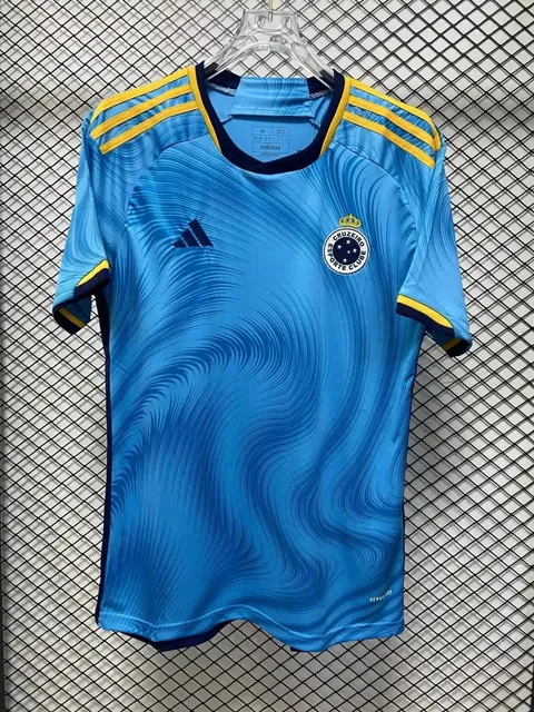 Adidas Cruzeiro Away Jersey 2024 Wave Print