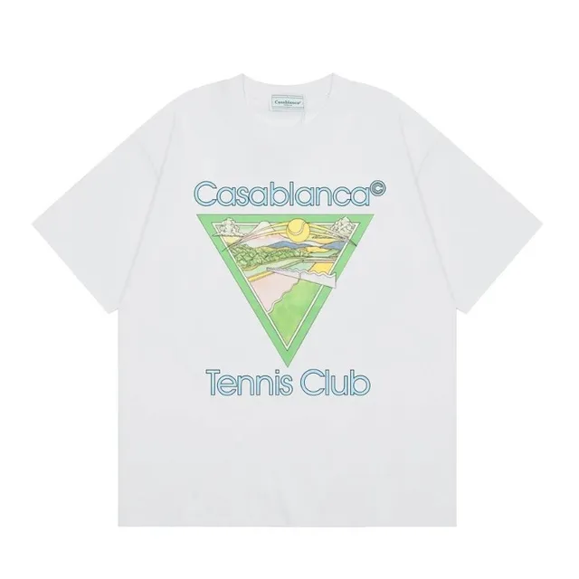 Casablanca Tennis Club Tee Landscape Triangle Print
