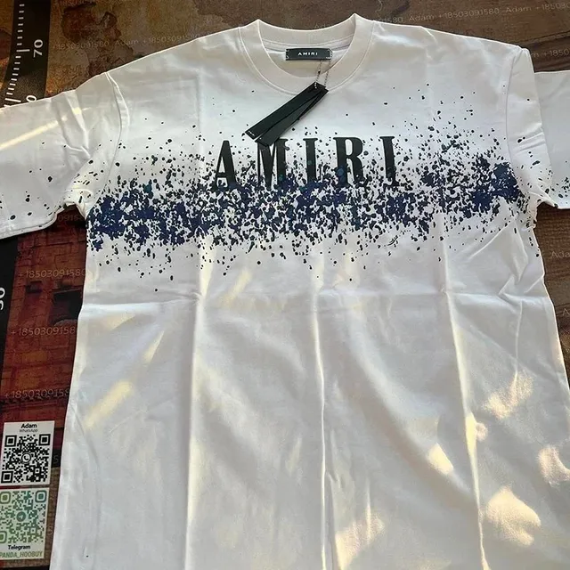 Amiri Graphic Tee Splatter Print