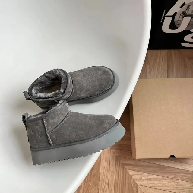 UGG Mini Platform Boot Grey Suede