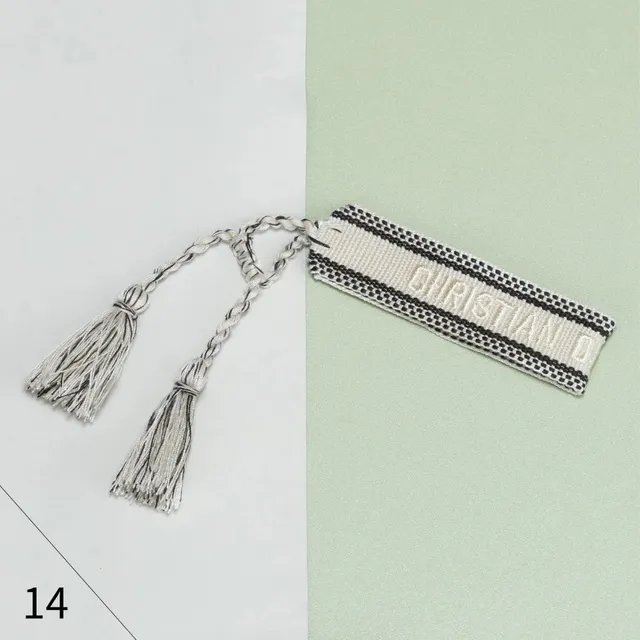 Dior Logo Tag Embroidered Webbing