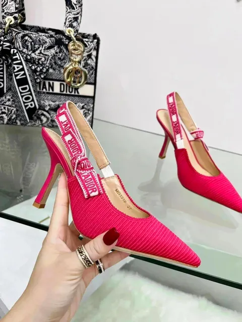 Dior J'adior Slingback Corduroy with Oblique Strap