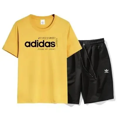 Adidas T-Shirt and Shorts Set Sport Graphic