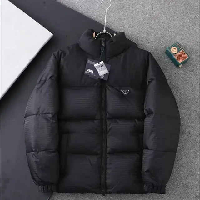 Prada Linea Rossa Puffer Jacket Ribbed Nylon