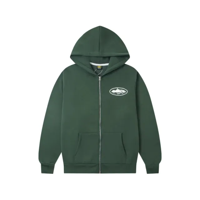 The North Face Zip-Up Hoodie Mountain Logo