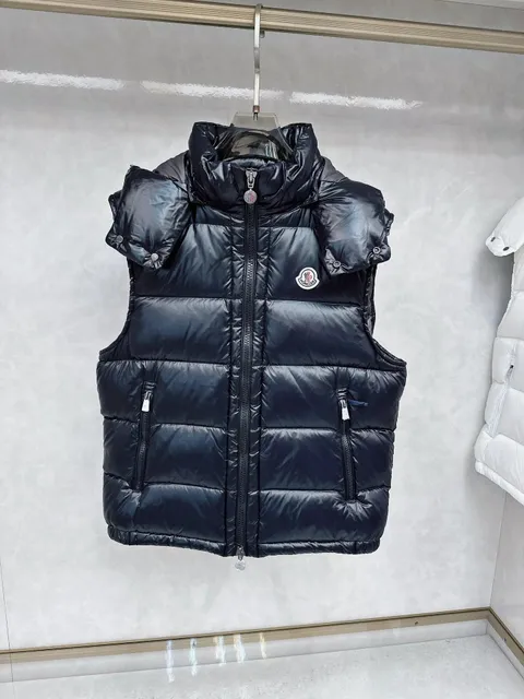 Moncler Quilted Vest Logo Patch