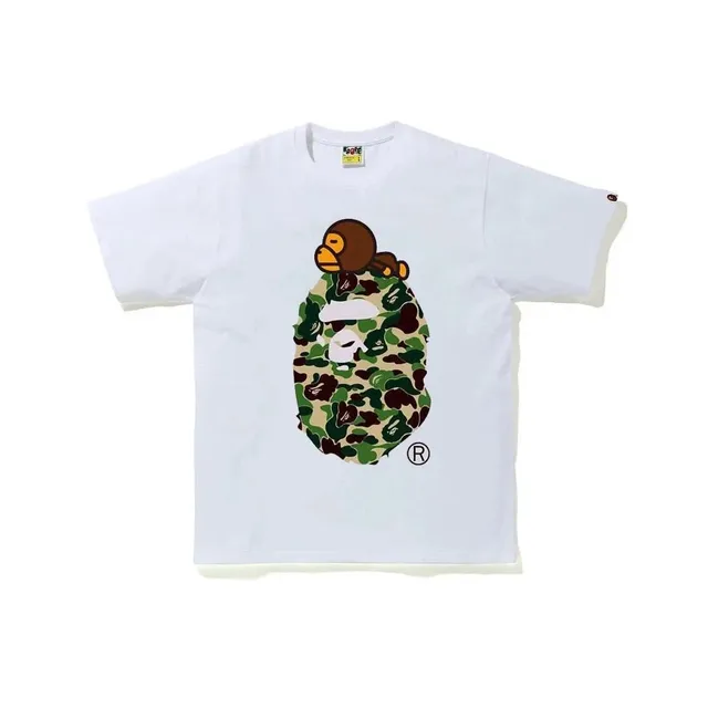 BAPE Ape Head Tee Camo Ape with Baby Milo