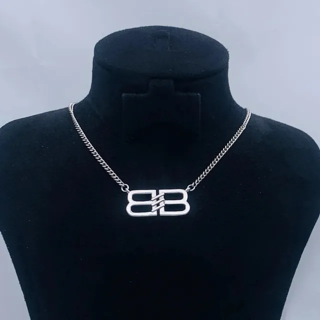Balenciaga BB Necklace Double B Logo