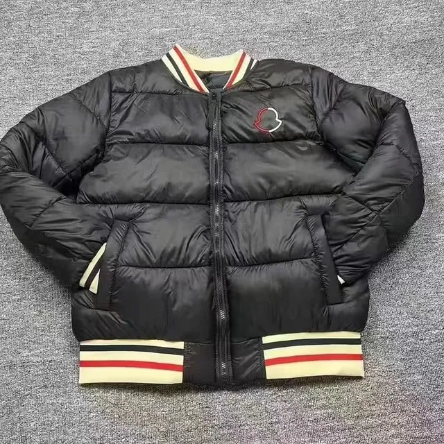 Moncler Padded Bomber Jacket Contrast Trim