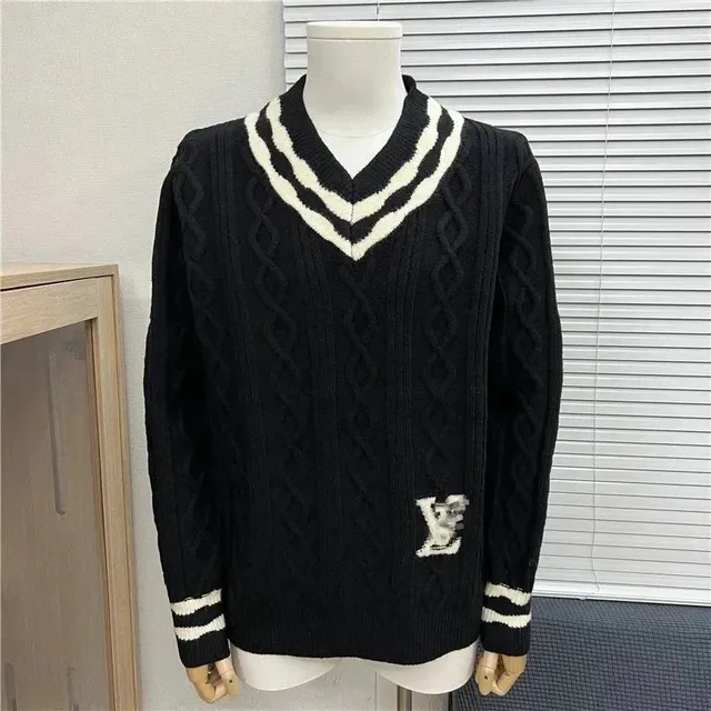 Louis Vuitton V-Neck Cable Knit Sweater