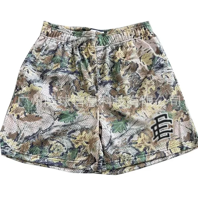 Mesh Shorts Camouflage Print