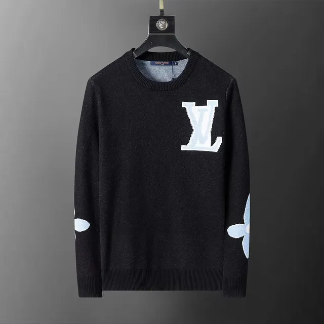 Louis Vuitton LV Logo Knit Sweater Floral Sleeve