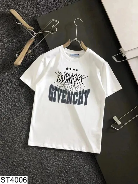 Givenchy Graphic T-Shirt Distorted Logo Print