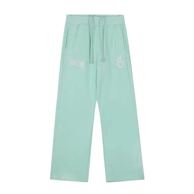 6PM Season Sweatpants Mint with Embroidered Logo