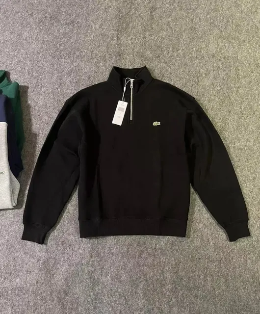 Lacoste Quarter-Zip Sweatshirt Classic Croc Logo