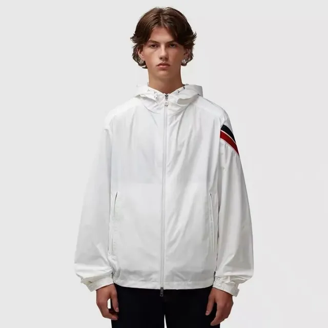 Moncler Hooded Windbreaker Tri-Color Sleeve